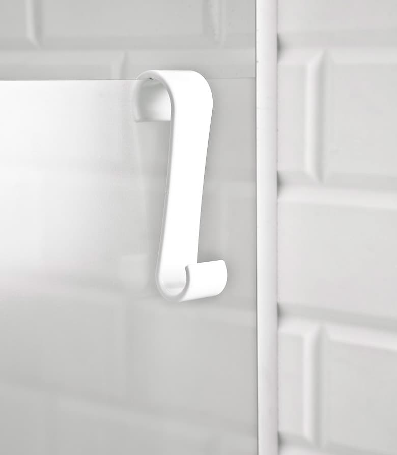 Kukica za peškire B26, bela za radijator-sušač veša ili tuš kabinu