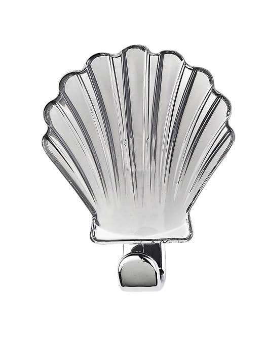 Kukica za peškire školjka metalik siva B25, samolepljiva