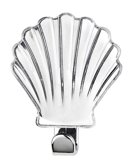 Kukica za peškire školjka providna B25, samolepljiva