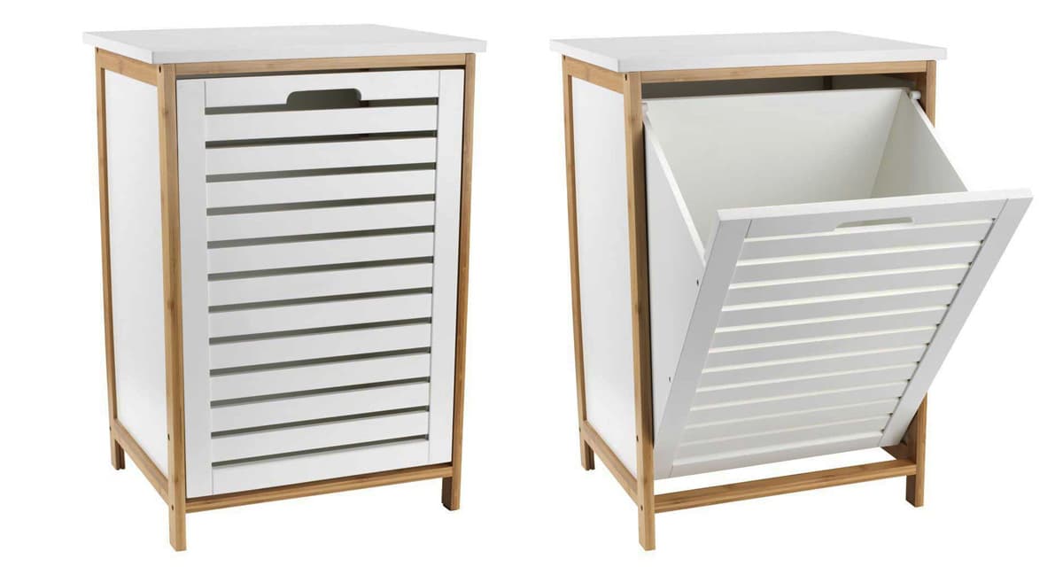 Korpa za veš od bambusa i medijapana