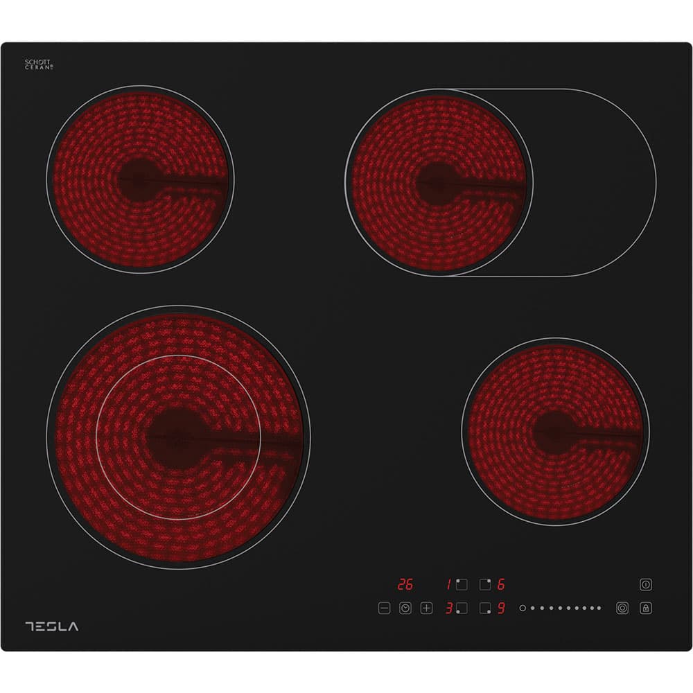 Ugradna staklokeramička ploča sa četiri grejne zone Tesla HV6410MX