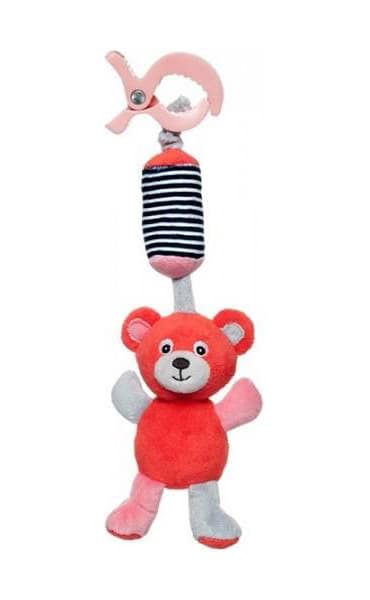 Canpol Baby plišana igračka sa zvečkom 68-054 Bears - koral