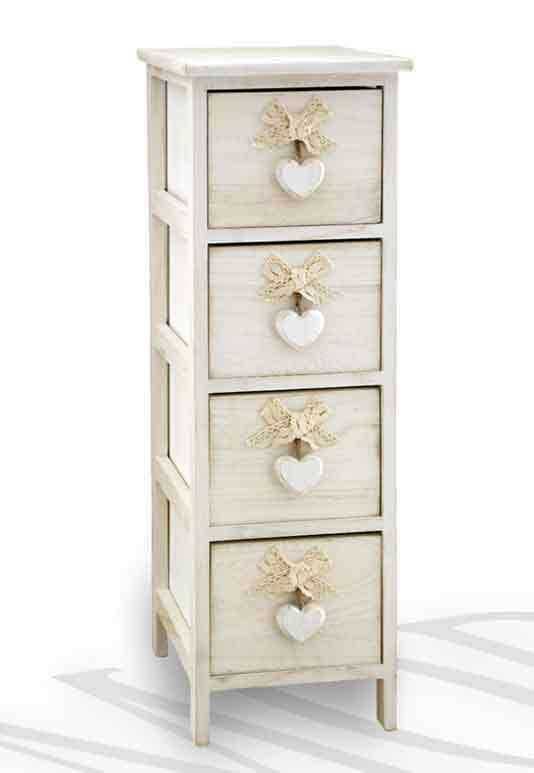 Drvena Komoda Kasetiera sa 4 Fioke