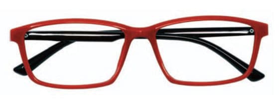 Prontoleggo Naočare za čitanje sa dioptrijom KING crvene sa crnim drškama