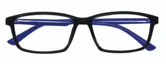 Prontoleggo Naočare za čitanje sa dioptrijom KING crne sa plavim drškama