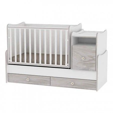 Lorelli Bertoni krevetić 3u1 trend plus colour white-artwood