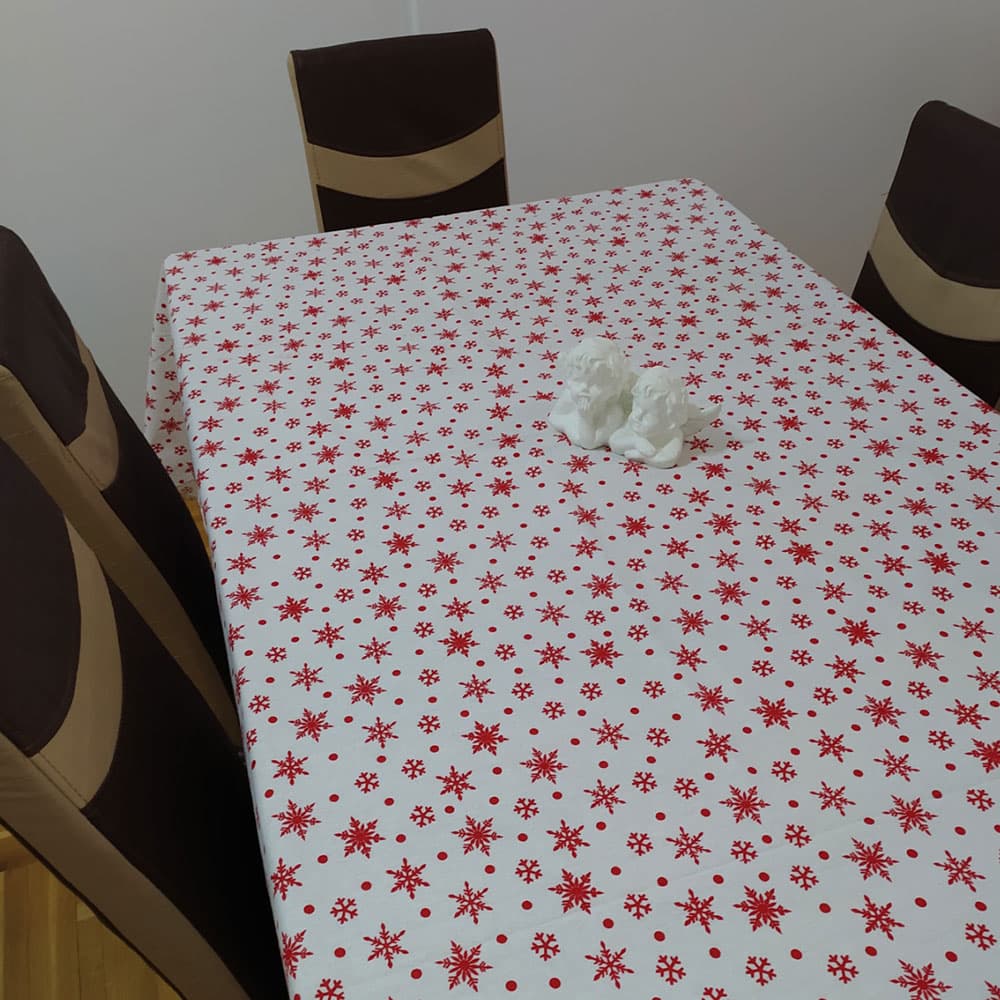 Dekorativni novogodišnji stolnjak Red Alaska 180x130cm