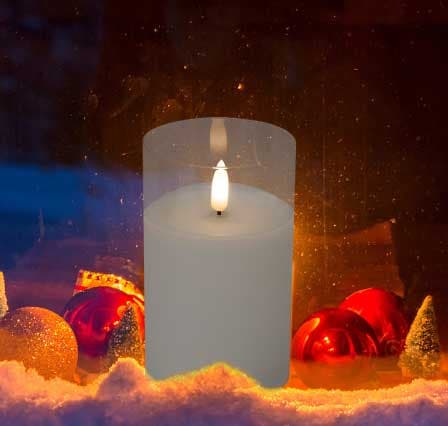 Ukrasna voštana LED sveća sa efektom plamena CD1