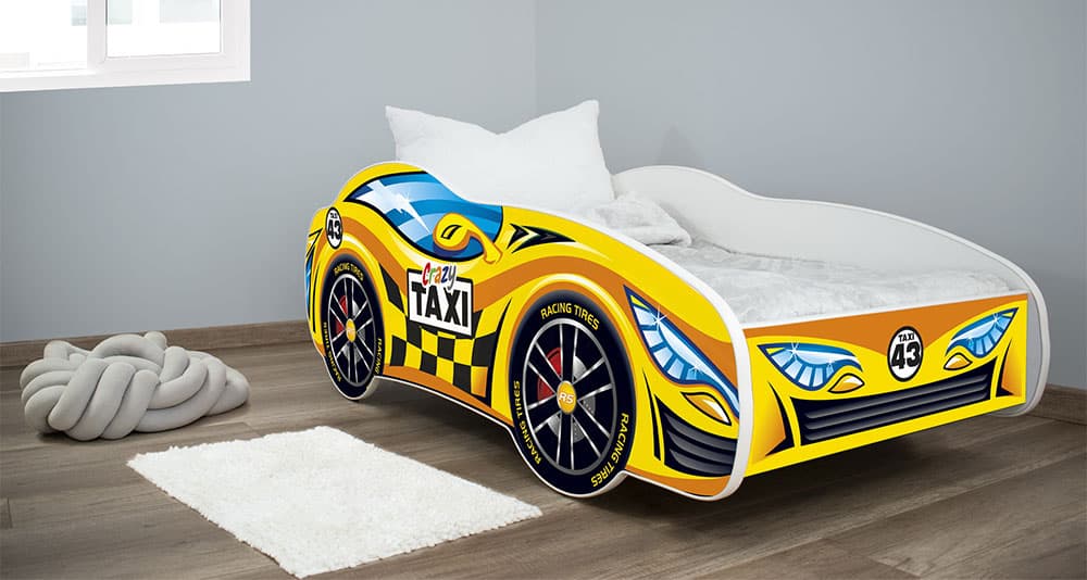 Dečiji krevet sa dušekom i letvicama 140x70 Taxi