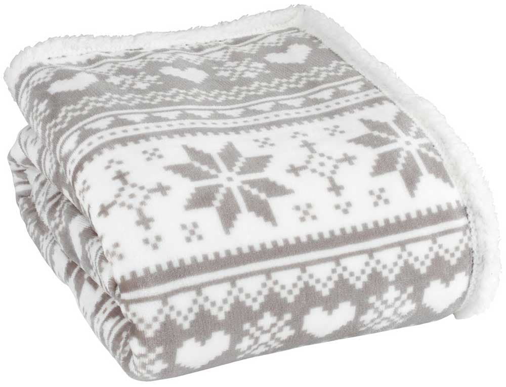 Ćebe sa Zimskim Motivima Flanel 130 x 160 cm