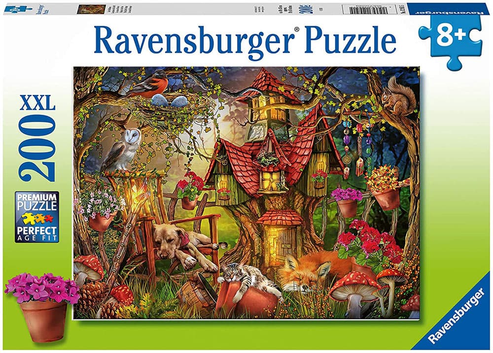 Ravensburger Puzle 200 delova - Tajanstvena šumska kućica 12951