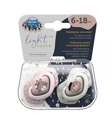 Canpol babies silikonska varalica 6-18M Bonjour Paris 2 kom 22/648 pink 