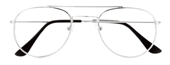 Prontoleggo naočare za čitanje sa dioptrijom Aviator, srebrne +1.5