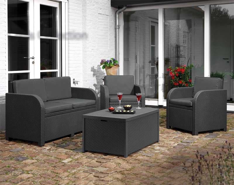 Keter Baštenska garnitura Modena Grafit CU 218236