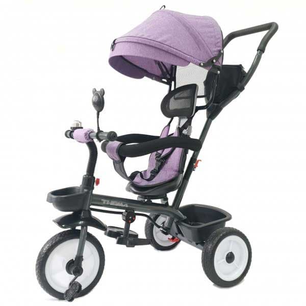Dečiji tricikl Guralica sa tendom TS-018 Ljubičasti