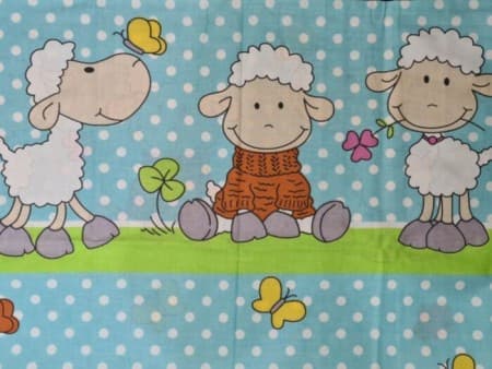 Dečija posteljina 160x110cm Green sheep