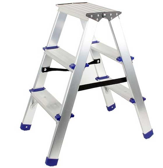 Aluminijumske dvostrane kućne merdevine 3+3 Womax 76402333