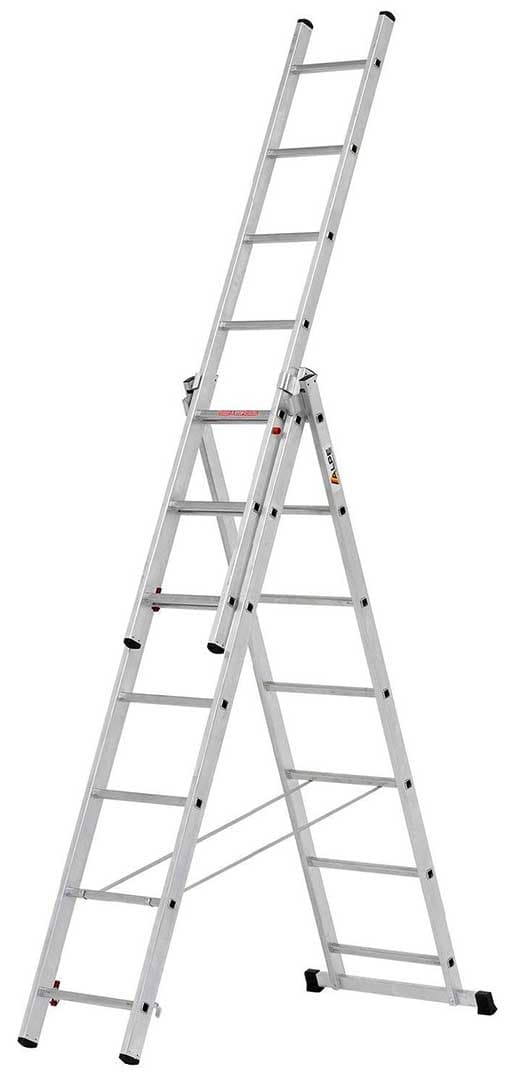 Merdevine Na Izvlačenje i Razvlačenje 3 x 9 stepenika Maxmara 