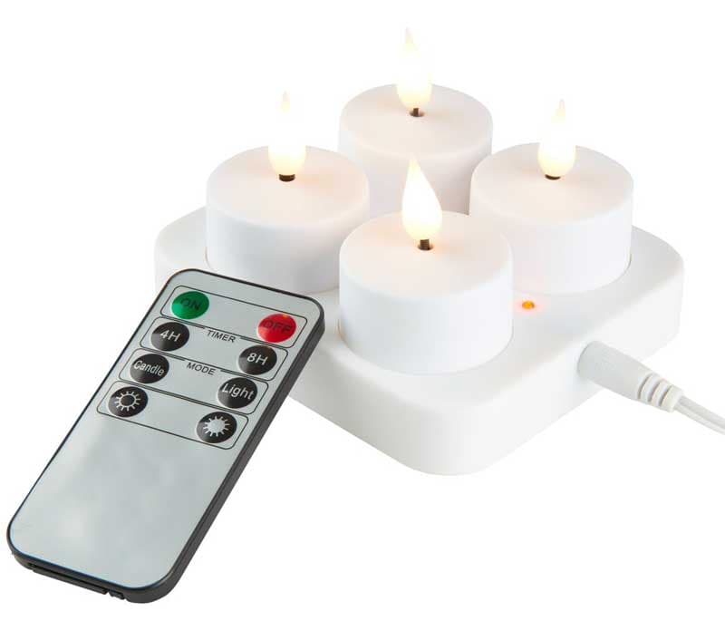 LED sveće sa punjačem i daljinskim upravljačem