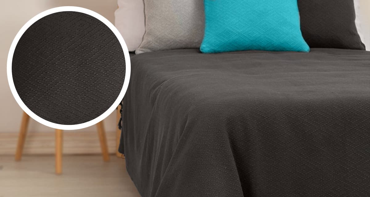 Prekrivač Diamond Black 150x225cm