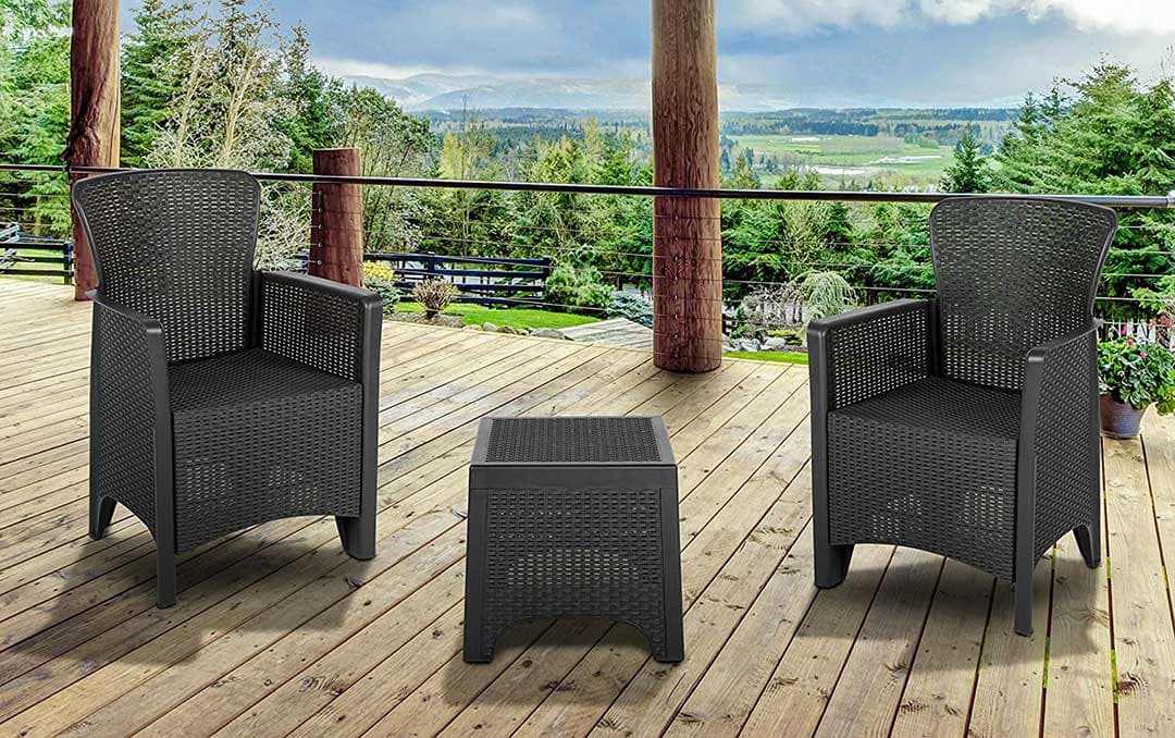 Garnitura za Terasu Antracit Tamno Siva