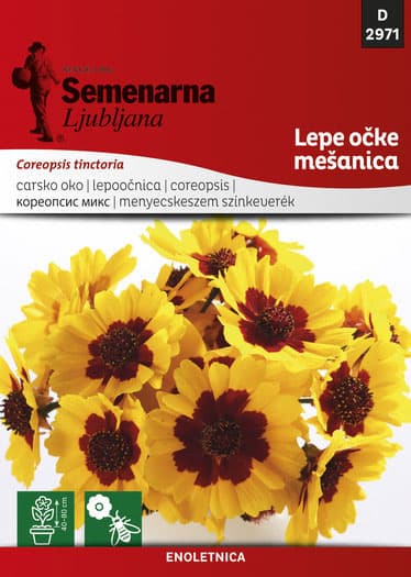 Cveće Carsko Oko - mešavina - seme Coreopsis tinctoria 2971