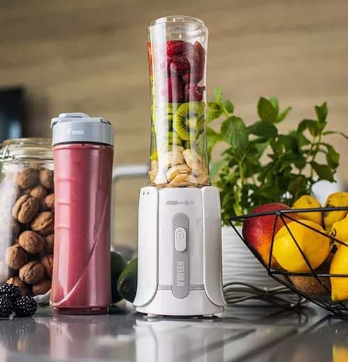 Kompaktan blender sa dve flašice za nošenje Noveen SB230 Grey