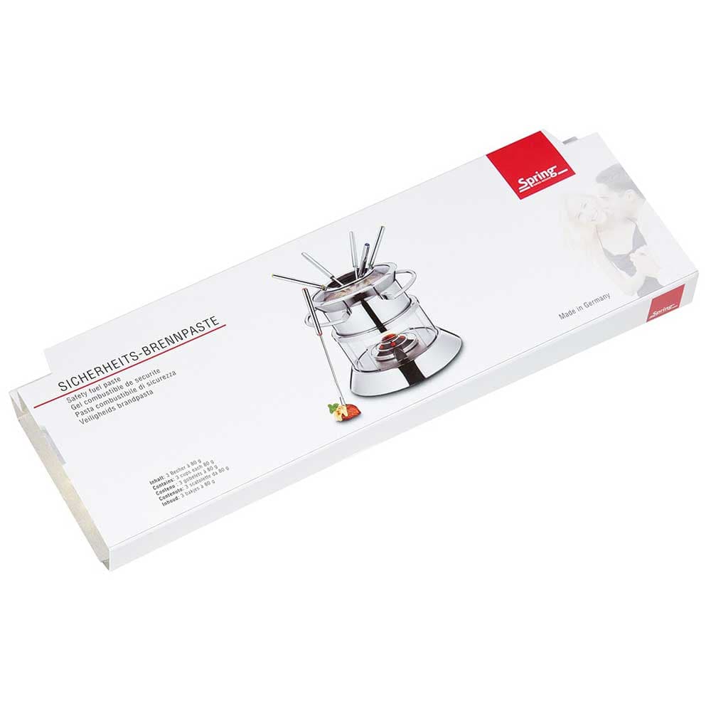 SPRING Sigurnosna goruća pasta za fondi i raklet setove 3x80g