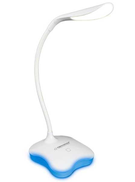 Stona lampa sa USB ili napajanjem preko baterija Esperanza Mimosa White