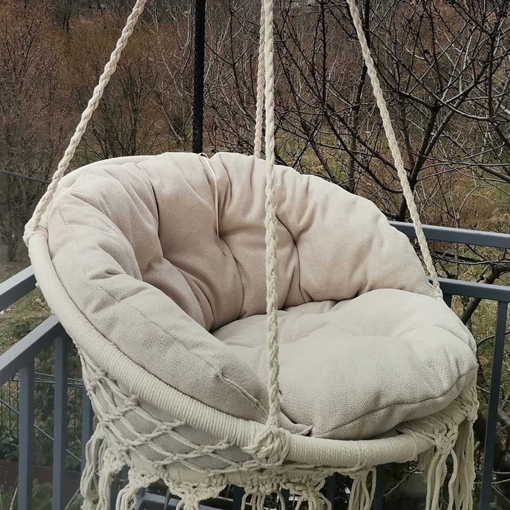 Jastuk za makrame ljuljašku -  Ivory Plush