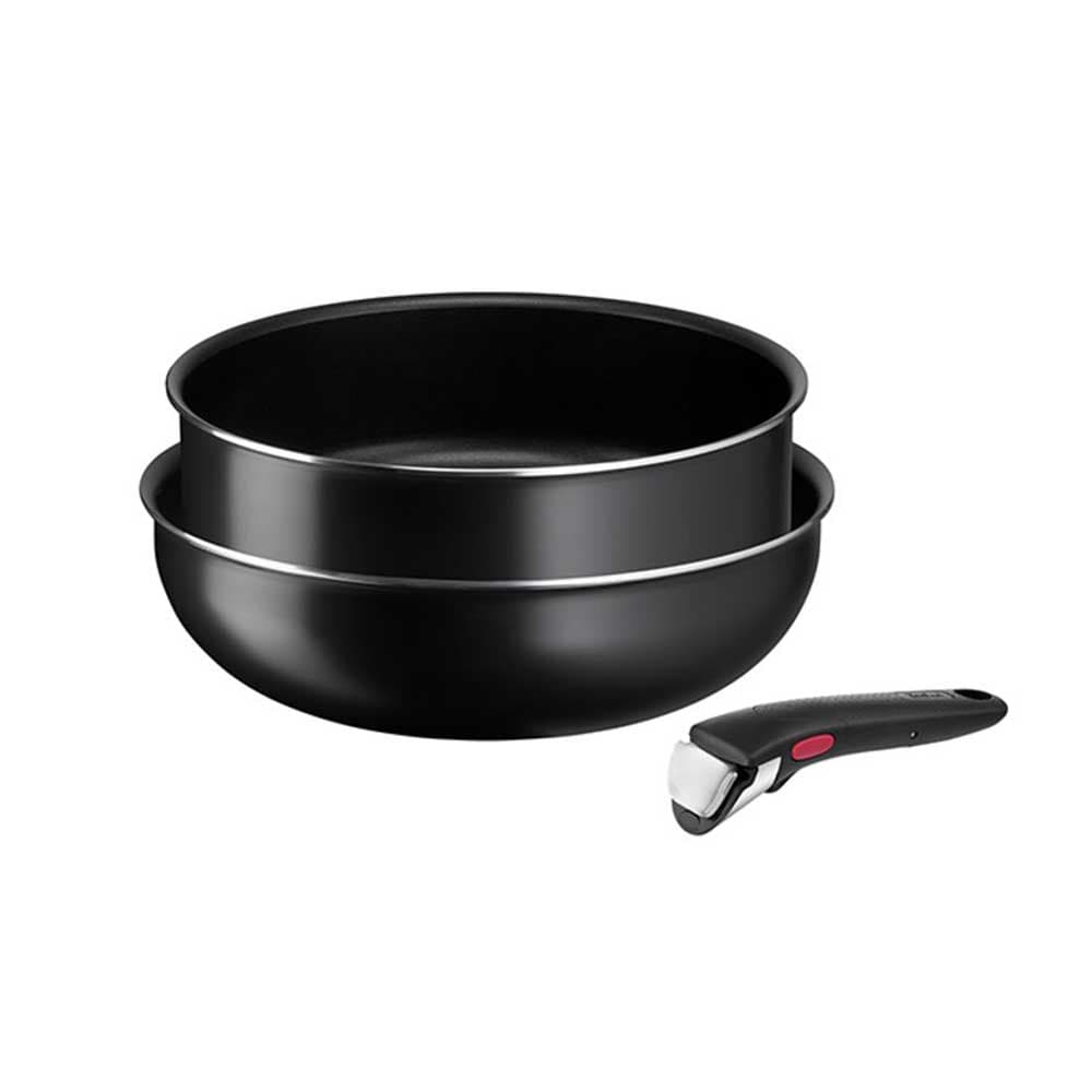 TEFAL Komplet posudja duboki tiganj i kaserola sa uklonjivom ručkom Ingenio Easy Cook & Clean L1539153