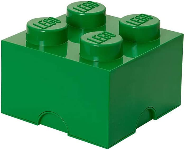 Kutija za odlaganje LEGO® Kocka 4  25x25x18cm tamnozelena 4003