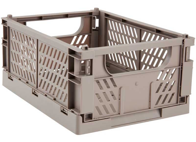 Sklopiva gajbica za odlaganje stvari 25x34x15cm Siva