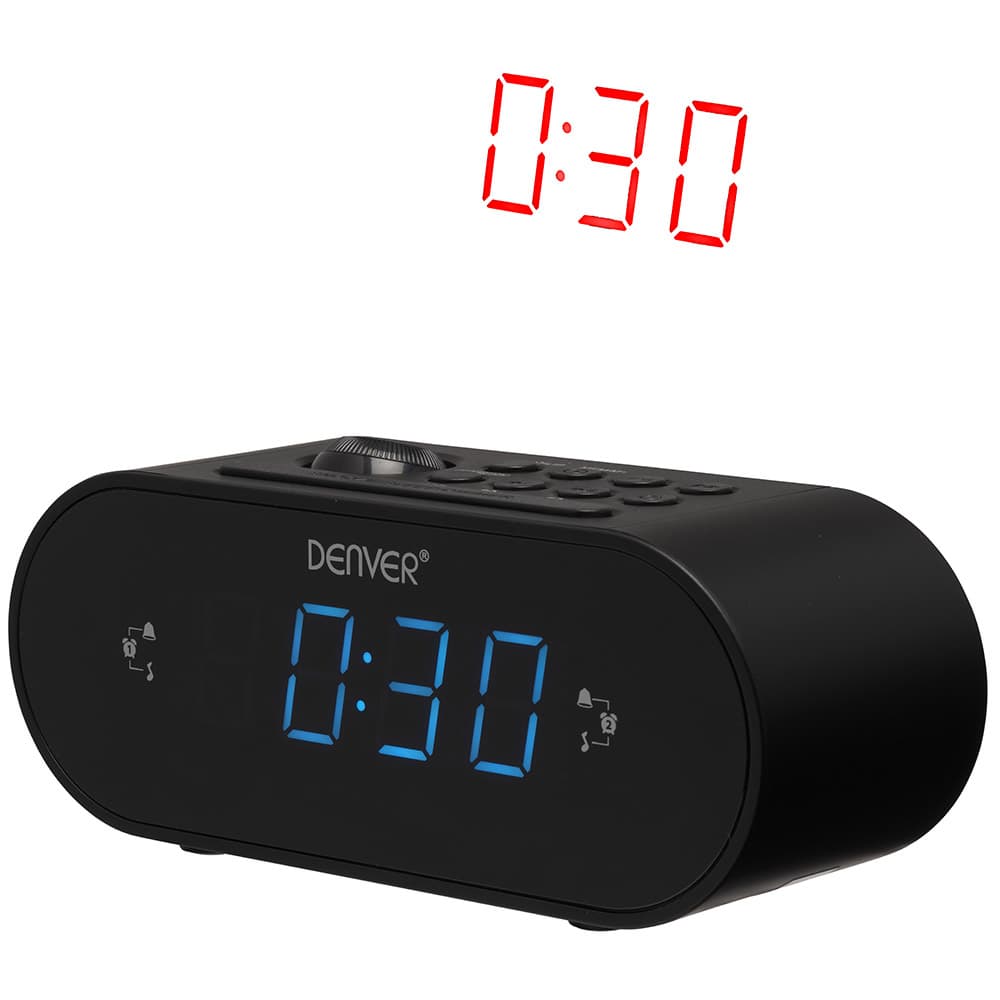 FM radio alarm sa projektorom vremena Denver CRP-717 crni