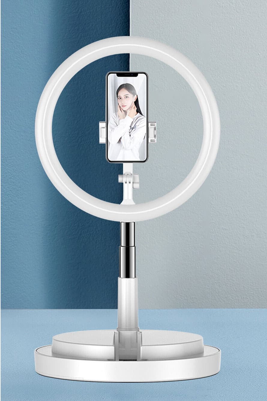 Selfi stalak sa LED svetlom Ring stand white