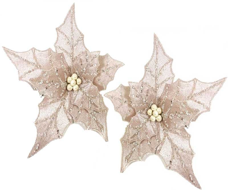 Novogodišnji ukras Cvet 2kom. 25cm