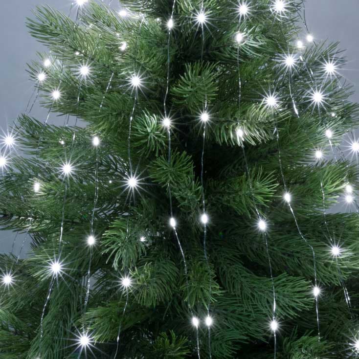 Račvasti svetleći niz sa 200 hladno belih LED dioda ML200/WH