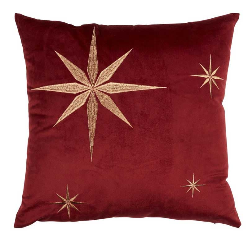 Dekorativni novogodišnji jastučić Golden Star 45x45cm