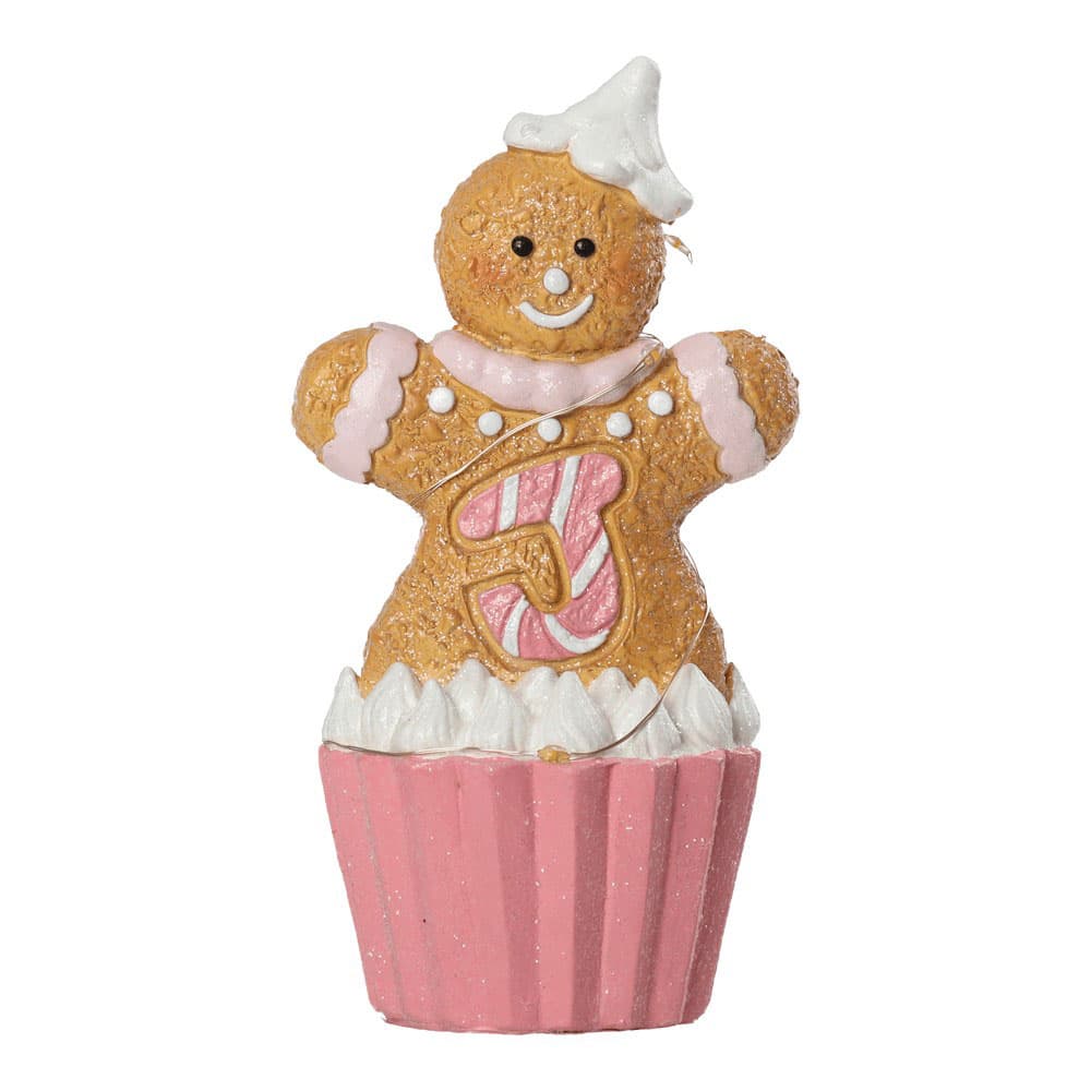 Novogodišnja i božićna dekoracija LED Figurica 18.5cm Đumbirko