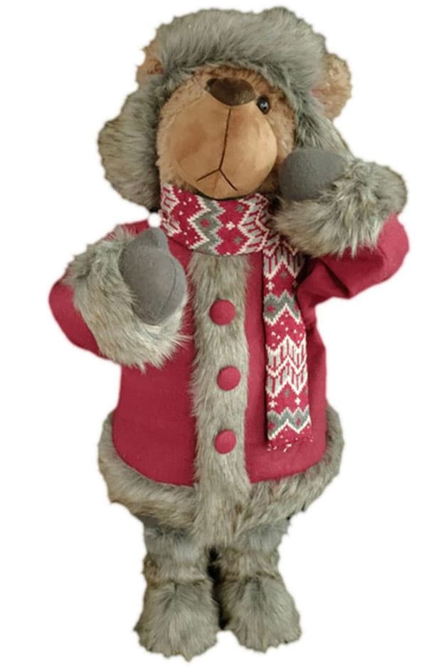 Novogodišnja dekoracija Bun Bun medved 70 cm