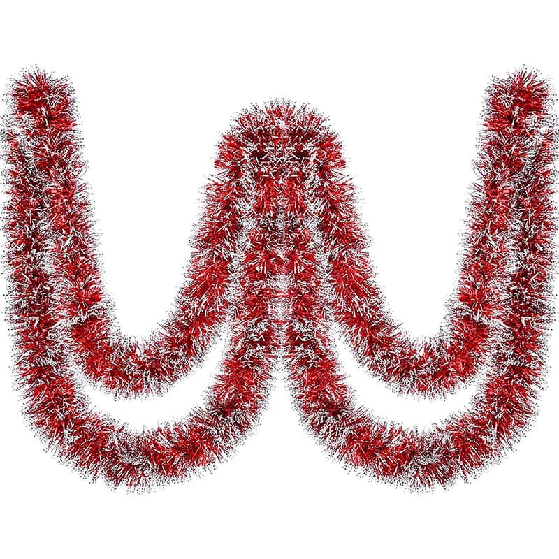 Novogodišnja dekoracija crveno-bela girlanda 270 cm