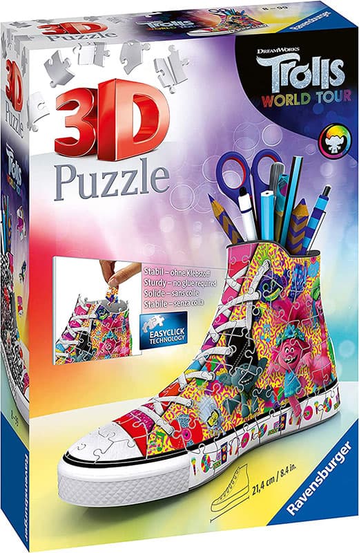 Ravensburger Napravi sam Kutija za olovke od puzli Patika Trolls 11231