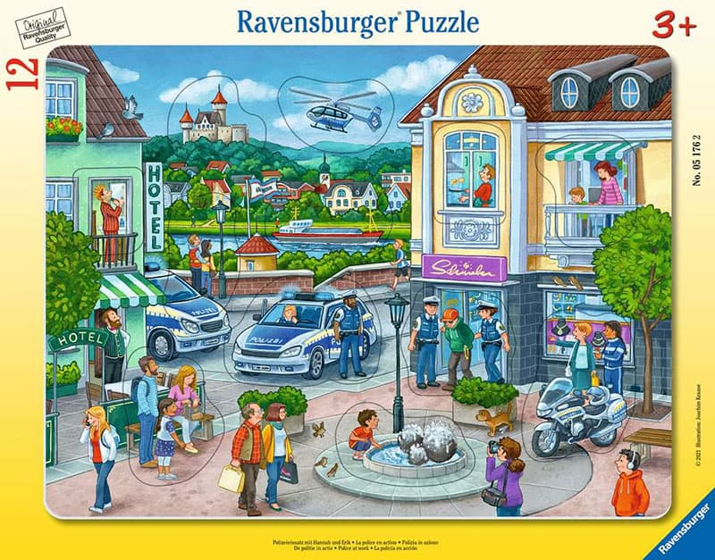 Policijska akcija na ulici Puzzle slagalica 12 delova Ravensburger 05176