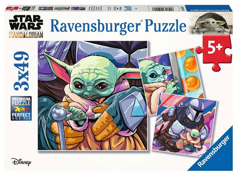 Mandalorian Grogu Puzzle slagalica 3x49 delova Ravensburger 05241