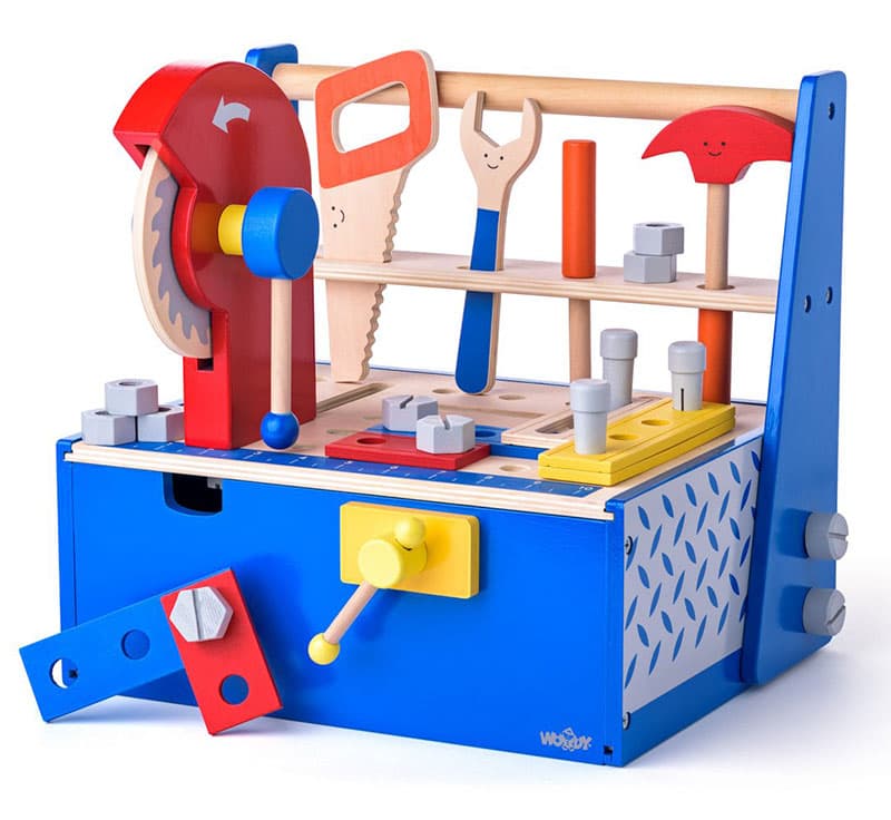 WOODY Igračka - Nasmejani alat u drvenoj kutiji  91935
