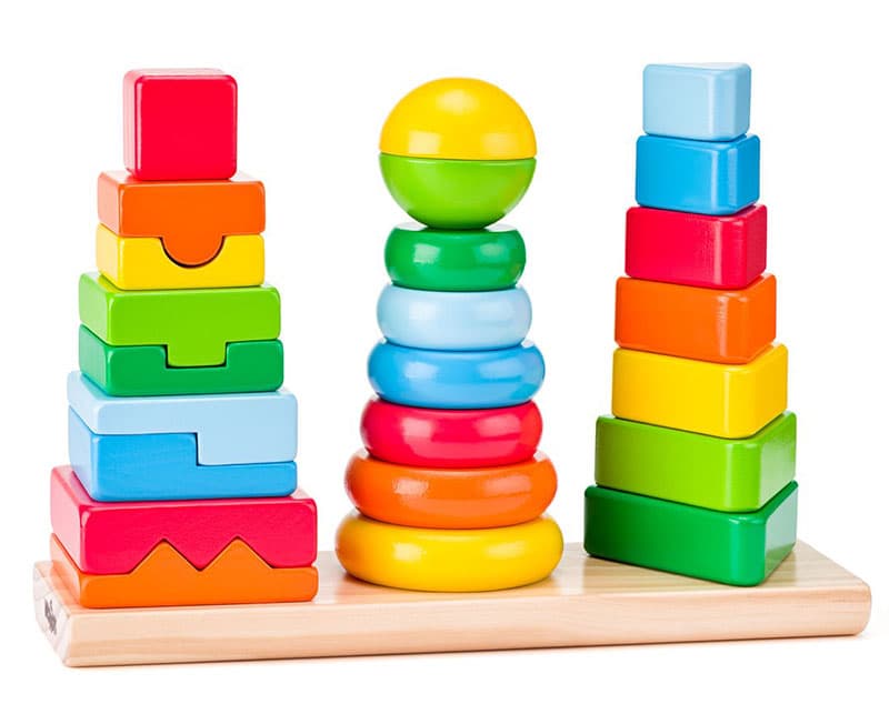 WOODY Didaktička igračka Tri tornja 90227