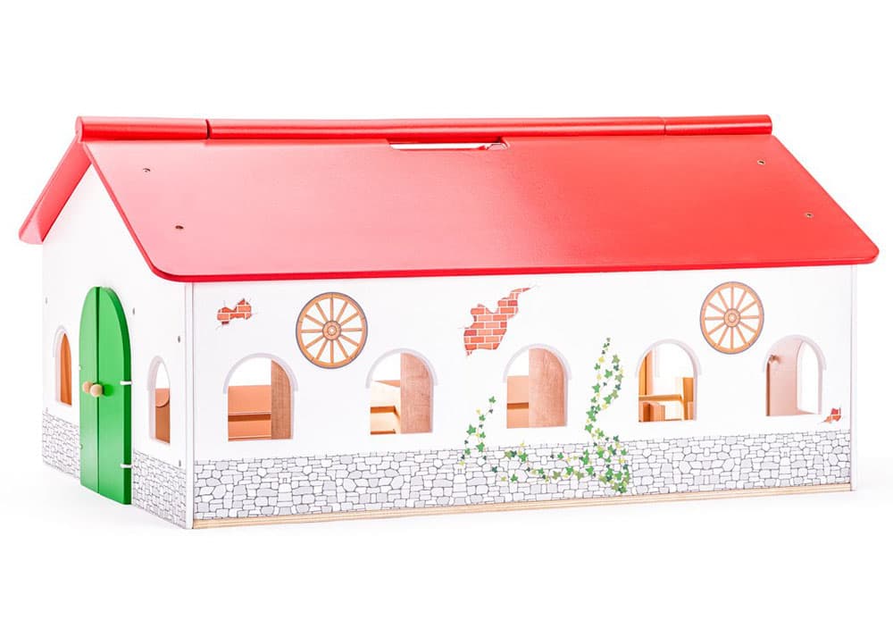 WOODY Igračka Velika drvena štala Brunn 90788