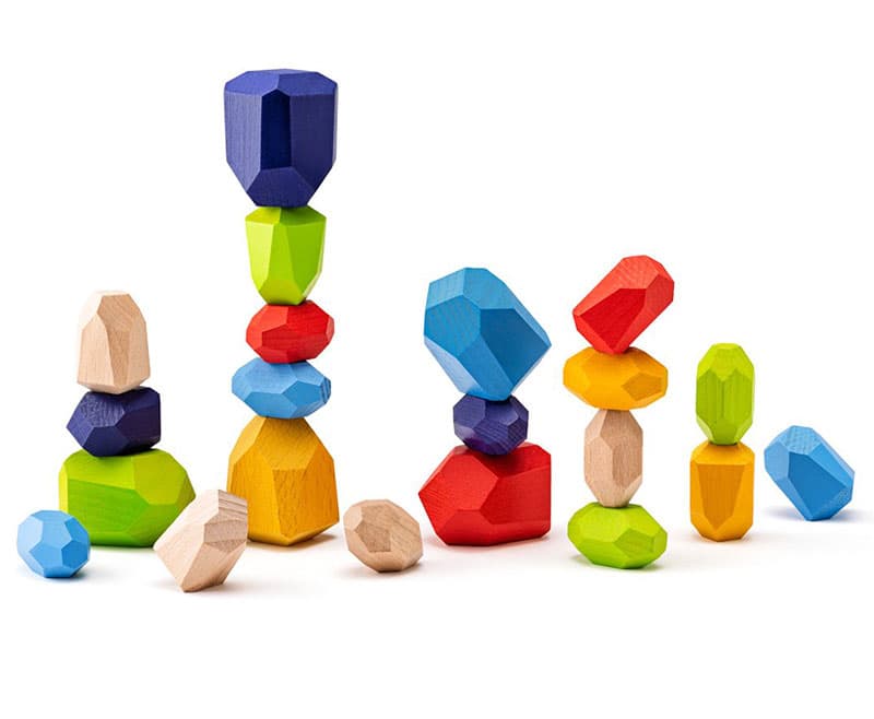 WOODY Društvena igra balansa Drveno kamenje 91350