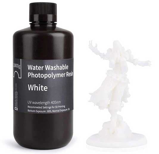 Elegoo Periva smola za 3D štmpače 1kg Bela