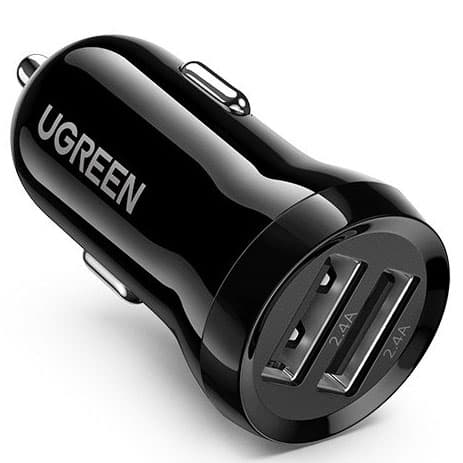 Brzi univerzalni auto punjač 2 USb 4.8A 24W Ugreen ED018